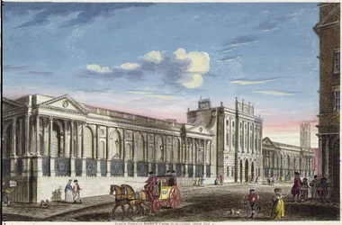 Bank of England, Threadneedle Street (engraving by Bowles and Carver)