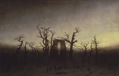 Abbey among Oak Trees, ca 1809
