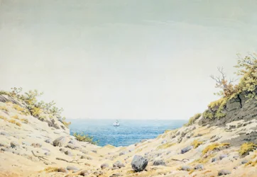 View of the Sea through a Depression in the Shore