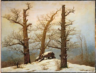 Megalithic Cairn in the Snow