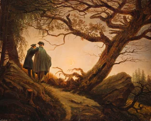 Two Men in the Consideration of the Moon