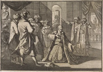 Emir Fakardin Begs Sultan Murat IV for His Life, 1633