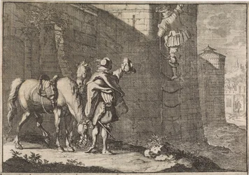 General Hans Georg von Arnim-Boitzenburg Escapes from Prison via a Rope Ladder, 1638