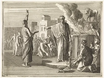 The Man of God from Judah Prophesies Against the Altar on which Jeroboam Practices Calf Worship