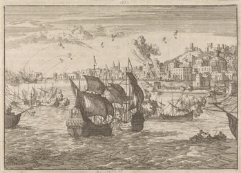 Genoa Bombarded by the French Fleet, 1684