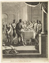 Israelites eat lamb