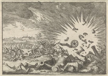 Explosion of a French Gunpowder Magazine during the Siege of Namur, 1640