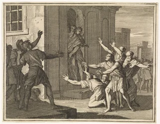 Sodomites struck with blindness