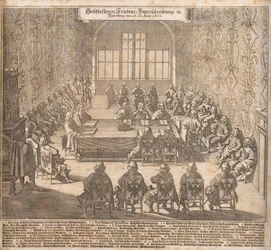 The ratification of the Peace of Westphalia in Nuremberg on June 26, 1650