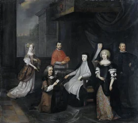 Reception of Ambassador van Beverningk by the Queen Maria-Anna of Austria