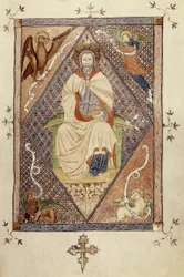 Christ in majesty (in glory) (miniature)
