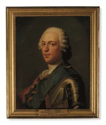 Prince Charles Edward Stuart, in Armor, with Blue Sash of the Order of the Garter