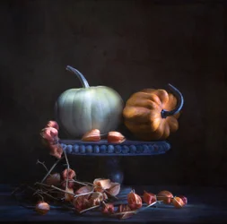 Autumn Pumpkins and Lanterns