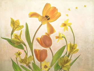 Golden Spring Flowers