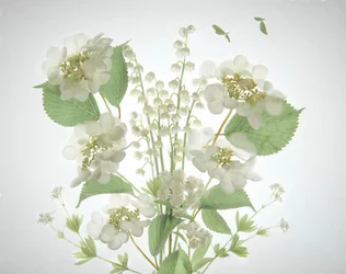 White Lily Valley Bouquet