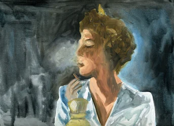 23.10.09 - She had one last cigarette before she went to bed