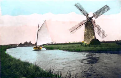 A Windmill on the Norfolk Broads, Norfolk, 1926