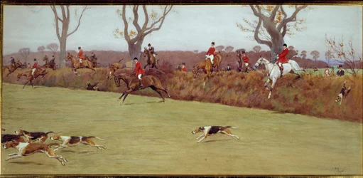 Hunting scene, the crew Blackmoor
