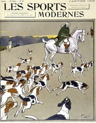 Hunting: The Pack. Cover Modern Sports, 01/1908