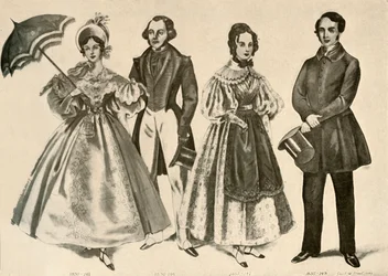 Clothing from 1824-1835, 1907, 1937