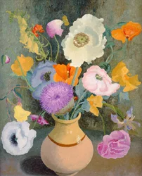 Poppies and Sweet Peas