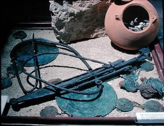 Reconstruction of a warriors grave