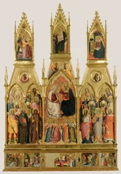 Polyptych with Coronation of the Virgin and Saints