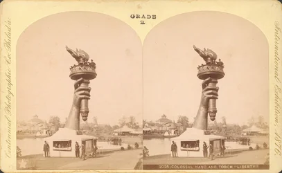 Colossal Hand and Torch, Liberty, Centennial Exhibition, Philadelphia