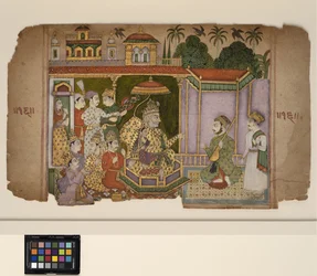 A King and Courtiers Listen to a Musician, c.1750