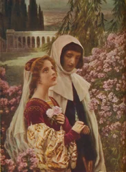 Dante Alighieri - Dante and Beatrice in the Garden, c1925