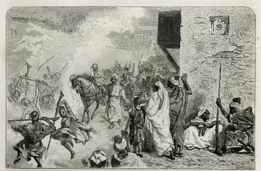 A Young Boy Wears in Triumph at the Return of the Circumcision Ceremony