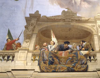 Ettore, Andrea Doria, F. Ferrucci, M. Colonna and Doge Morosini (detail)