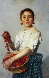Young Girl with Cherries