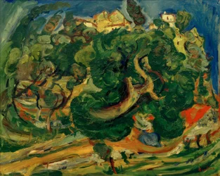 C. Soutine, Landscape in Southern France
