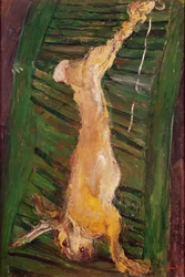 Hare on a Green Shutter