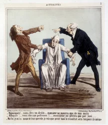 Cartoon on allopathy and homeopathy by Cham