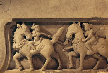 Relief of polo players, My Son style