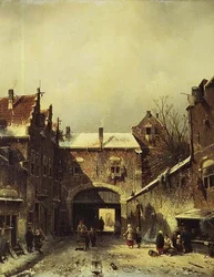 A Dutch Town in Winter