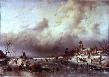Frozen River Scene