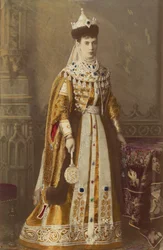 Portrait of Empress Maria Fyodorovna, Princess Dagmar of Denmark (1847-1928)
