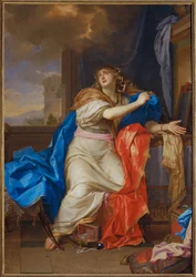 Saint Mary Magdalen renounces all pleasures of life