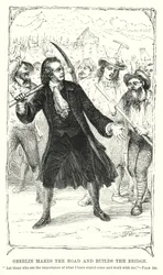 Oberlin makes the road and builds the bridge