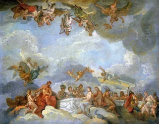 The Induction of Ganymede in Olympus - Oil Sketch