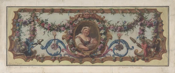 Design for a Tapestry Seat of a Sofa, 1721