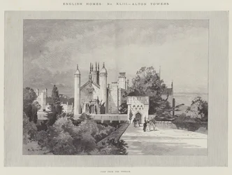 English Homes, Alton Towers, View from the Terrace