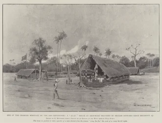 One of the Changes Wrought by the Aro Expedition, a Ju-Ju House at Arochuku Occupied by British Officers since 23 December