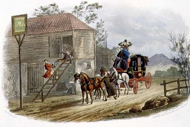 A Lazy Horsekeeper for the Mail, Engraved by R.G. Reeve