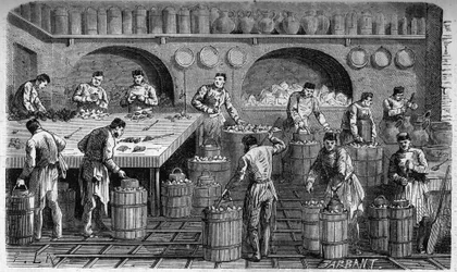 The Glacier of the kitchens of the Palais des Tuileries, in 1864. Engraving by F. Lix and Barbant from a drawing by Moullin