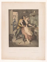 Man Caught Kissing the Kitchen Maid (Prise et surprise! / Caught in the Fact!)