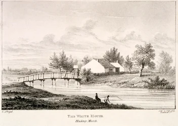 The White House on the banks of the River Lea, Hackney Marsh, London
